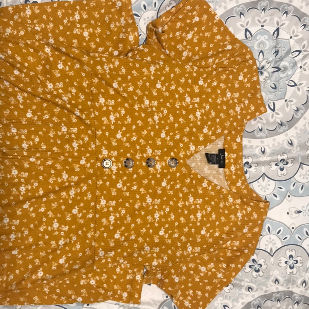 Justify Yellow Floral Skater Dress